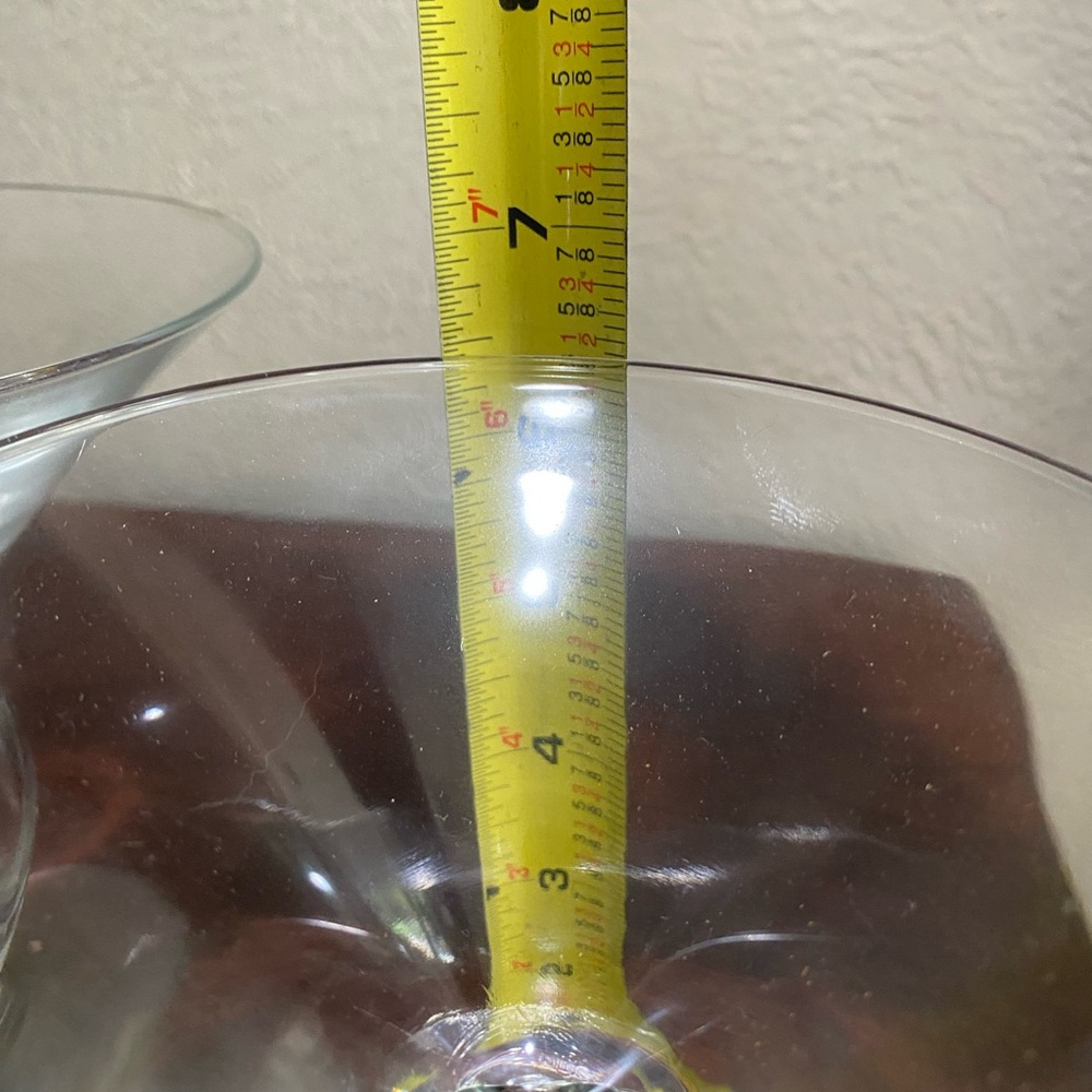 Set of 4, Libbey Omega Martini/Cosmo/Desert Glasses with an Open Loop Stem - Picture 7 of 7